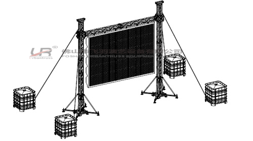 7X6m LED Ground Support